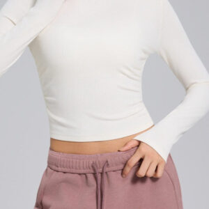 Stretch Round Neck Knit Top