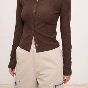 Lightweight Ribbed Cardigan