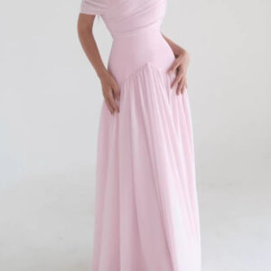 Pink Soft Cross Maxi Dress