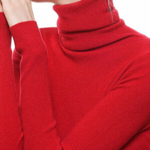 Stacked Neck Lightweight Wool Knit Top