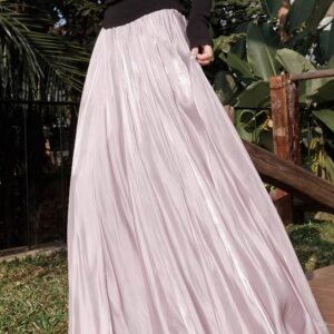 Mermaid Shiny Acetate Like Maxi Skirt